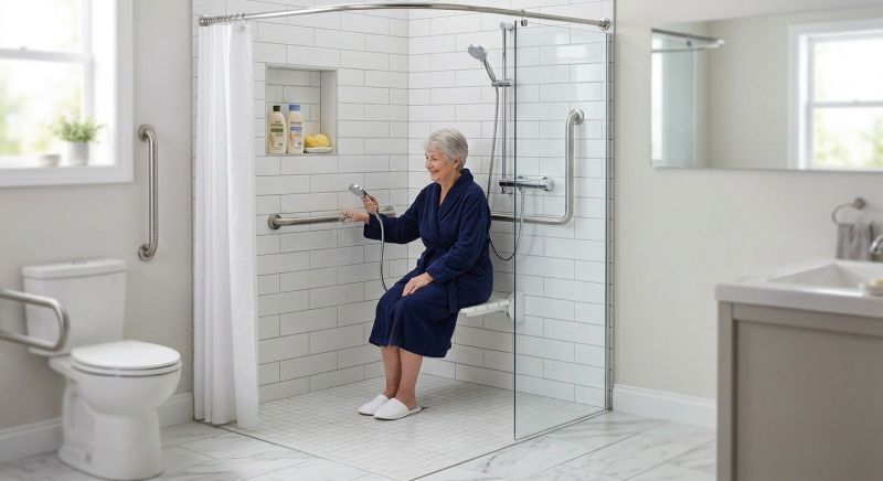Elderly Shower Installation in Nashua, NH